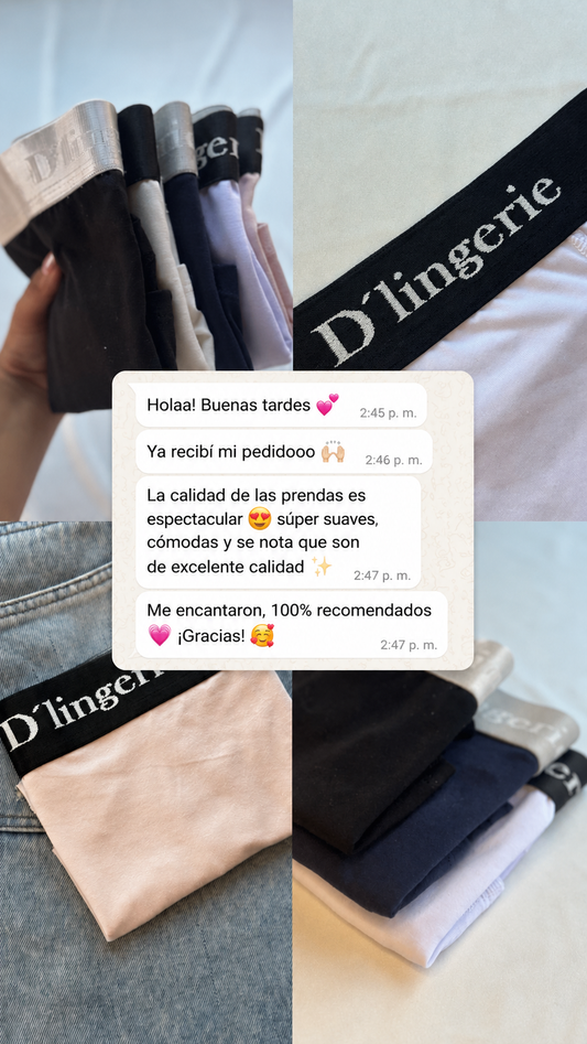 Pack Boxer Dama Algodón x5